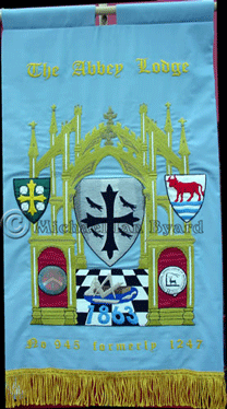 Actual finished Lodge Banner